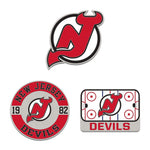 New Jersey Devils 3pc Enamel Pin Set