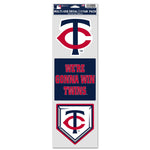 Minnesota Twins Fan Decals 3.75" x 12"