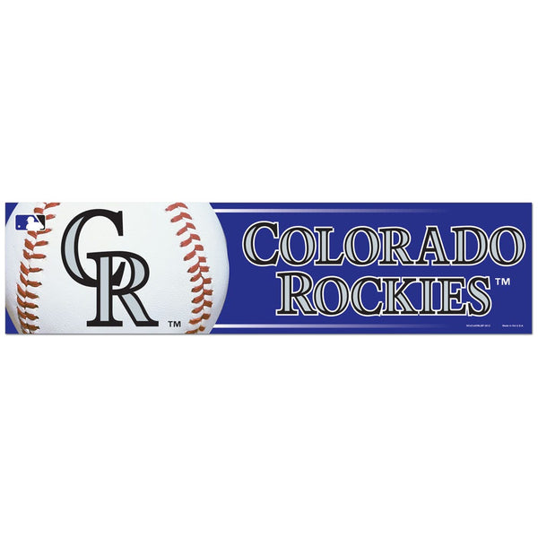 Colorado Rockies Bumper Strip 3" x 12"