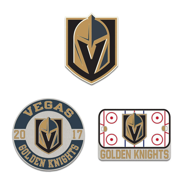 Vegas Golden Knights 3pc Enamel Pin Set