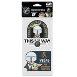 Vegas Golden Knights / Star Wars Mandalorian Perfect Cut Decal Set of two 4"x4"