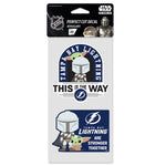 Tampa Bay Lightning / Star Wars Mandalorian Perfect Cut Decal Set of two 4"x4"