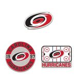 Carolina Hurricanes 3pc Enamel Pin Set