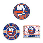 New York Islanders 3pc Enamel Pin Set