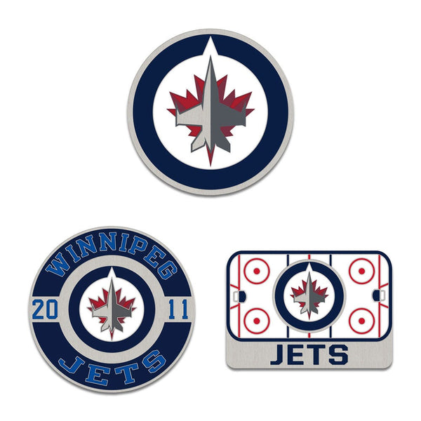 Winnipeg Jets 3pc Enamel Pin Set