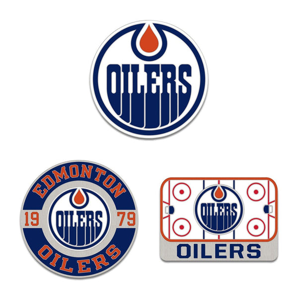 Edmonton Oilers 3pc Enamel Pin Set