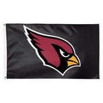 Arizona Cardinals Black background Flag - Deluxe 3' X 5'