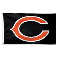 Chicago Bears Black background Flag - Deluxe 3' X 5'