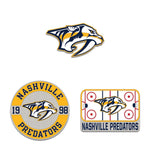 Nashville Predators 3pc Enamel Pin Set