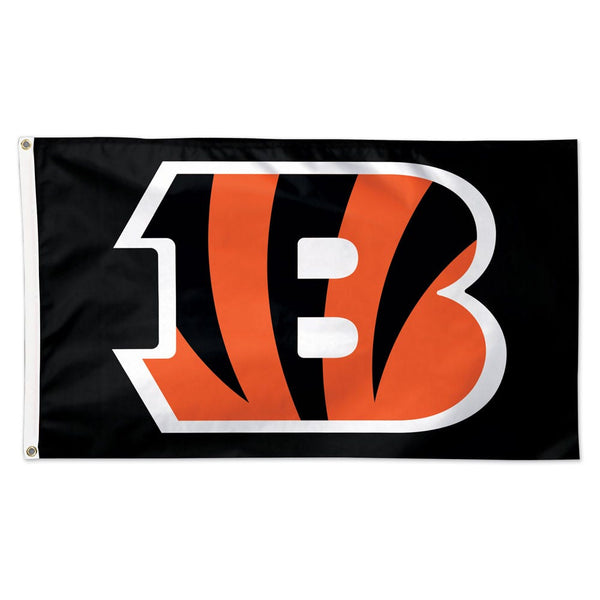 Cincinnati Bengals Black background Flag - Deluxe 3' X 5'