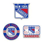 New York Rangers 3pc Enamel Pin Set