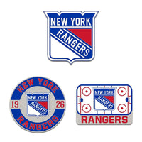 New York Rangers 3pc Enamel Pin Set