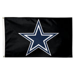 Dallas Cowboys Black background Flag - Deluxe 3' X 5'