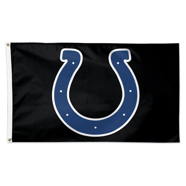 Indianapolis Colts Black background Flag - Deluxe 3' X 5'