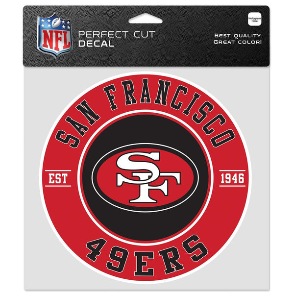 San Francisco 49ers Perfect Cut Color Decal 8" x 8"