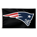 New England Patriots Black background Flag - Deluxe 3' X 5'
