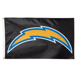 Los Angeles Chargers Black Background Flag - Deluxe 3' X 5'