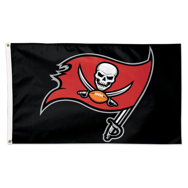 Tampa Bay Buccaneers Black background Flag - Deluxe 3' X 5'