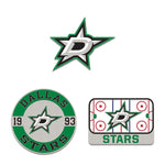 Dallas Stars 3pc Enamel Pin Set