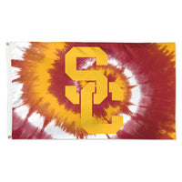 Wholesale-USC Trojans TIE DYE Flag - Deluxe 3' X 5'