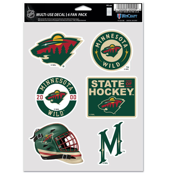 Minnesota Wild Multi Use 6 FAN PACK