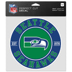 Seattle Seahawks Perfect Cut Color Decal 8" x 8"