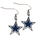 Dallas Cowboys Earrings Jewelry Card