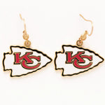 Kansas City Chiefs Earrings Jewelry Card