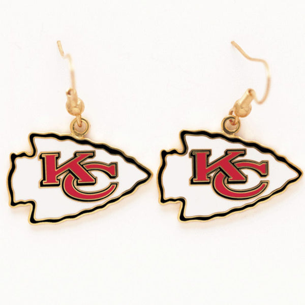 Kansas City Chiefs Earrings Jewelry Card