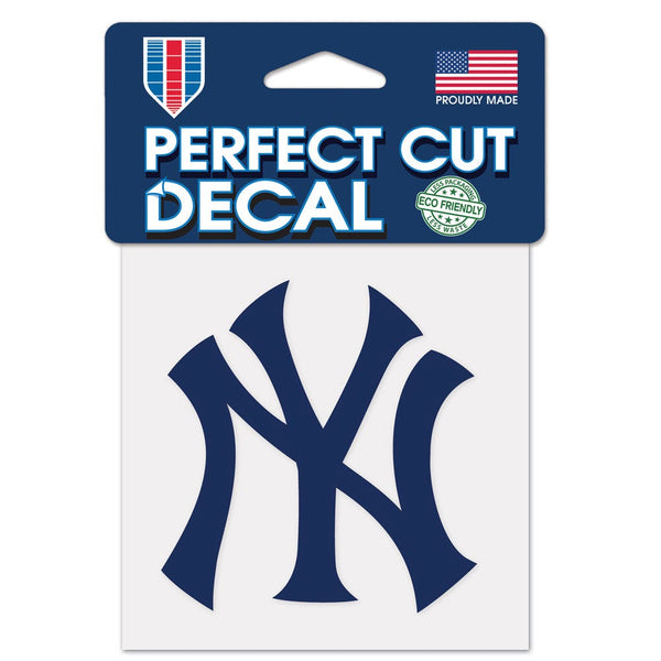 New York Yankees NY Blue Perfect Cut Color Decal 4" x 4"