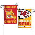 Kansas City Chiefs Garden Flags 2 sided 12.5" x 18"