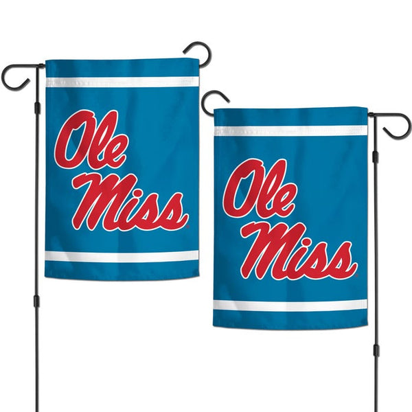 Ole Miss Rebels Garden Flags 2 sided 12.5" x 18"