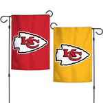 Kansas City Chiefs Garden Flags 2 sided 12.5" x 18"