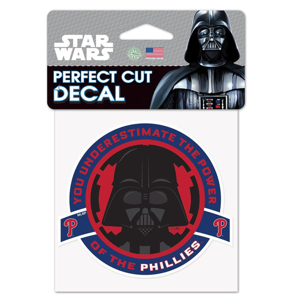 Philadelphia Phillies / Star Wars Darth Vader Perfect Cut Color Decal 4" x 4"