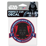 Texas Rangers / Star Wars Darth Vader Perfect Cut Color Decal 4" x 4"