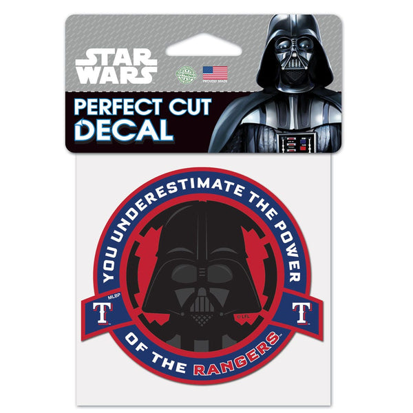 Texas Rangers / Star Wars Darth Vader Perfect Cut Color Decal 4" x 4"