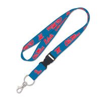 Wholesale-Ole Miss Rebels Lanyard w/detachable buckle 1"