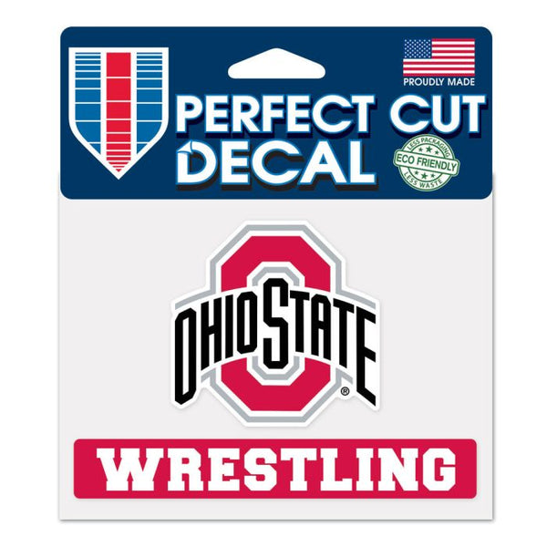 Wholesale-Ohio State Buckeyes Wrestling Perfect Cut Color Decal 4.5" x 5.75"