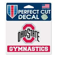 Wholesale-Ohio State Buckeyes Gymnastics Perfect Cut Color Decal 4.5" x 5.75"