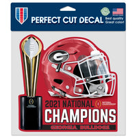 Wholesale-National Football Champions Georgia Bulldogs COLLEGE FOOTBALL PLAYOFF Perfect Cut Color Decal 8" x 8"