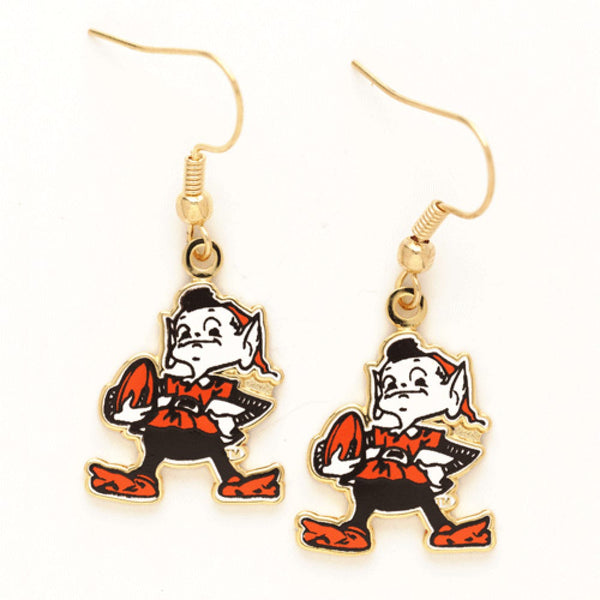 Cleveland Browns Earrings Jewelry Card