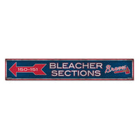 Atlanta Braves Wood Sign 6"x36" 3/8" thick