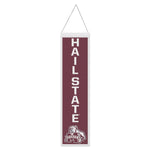 Wholesale-Mississippi State Bulldogs SLOGAN Wool Banner 8" x 32"