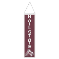 Wholesale-Mississippi State Bulldogs SLOGAN Wool Banner 8" x 32"