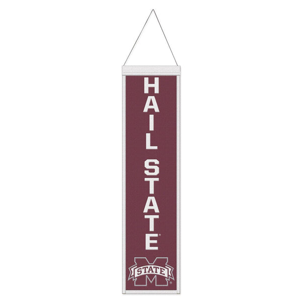 Mississippi State Bulldogs Wool Banner 8" x 32"