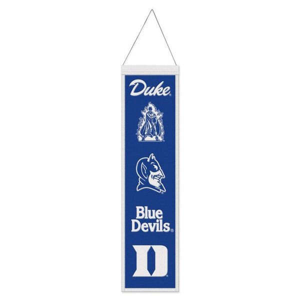 Wholesale-Duke Blue Devils /College Vault EVOLUTION Wool Banner 8" x 32"