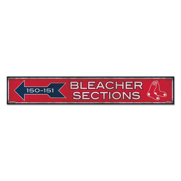 Boston Red Sox Wood Sign 6"x36" 3/8" thick
