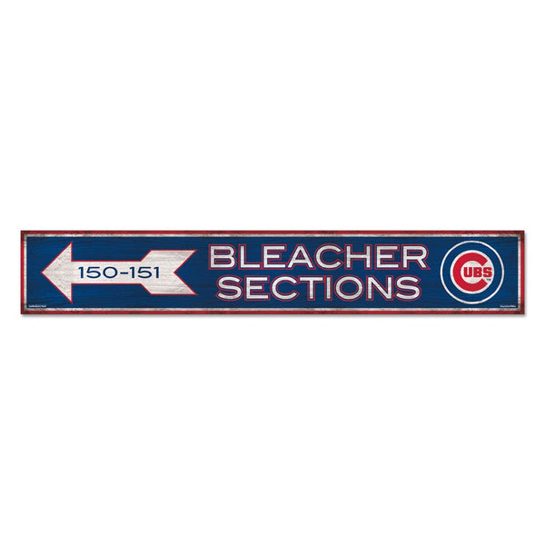 Chicago Cubs Wood Sign 6"x36" 3/8" thick