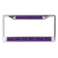 Baltimore Ravens Lic Plt Frame S/L Printed