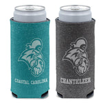 Wholesale-Coastal Carolina Chanticleers COLORED HEATHERED 12 oz Slim Can Cooler